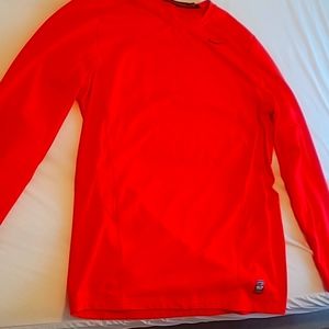 Nike Pro Combat Crimson Long Sleeve Training Shirt sz XL